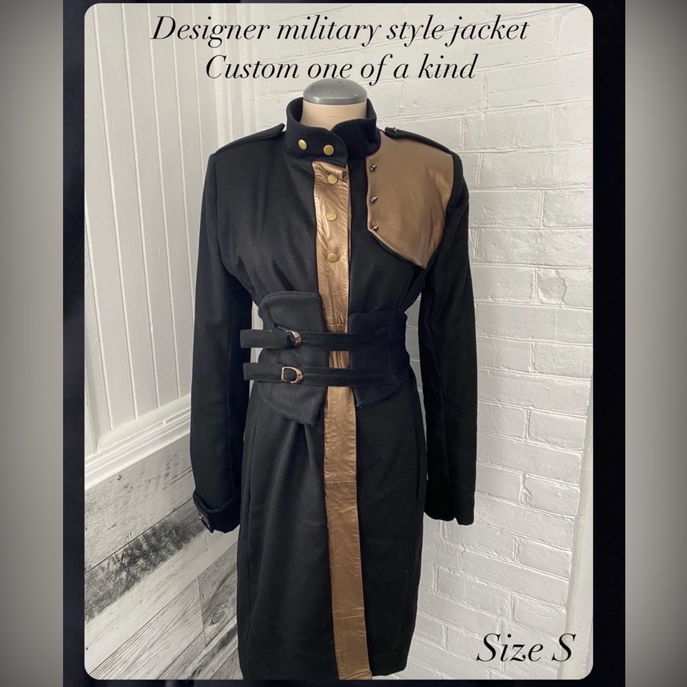 Toronto designer! Unique custom made military style coat.